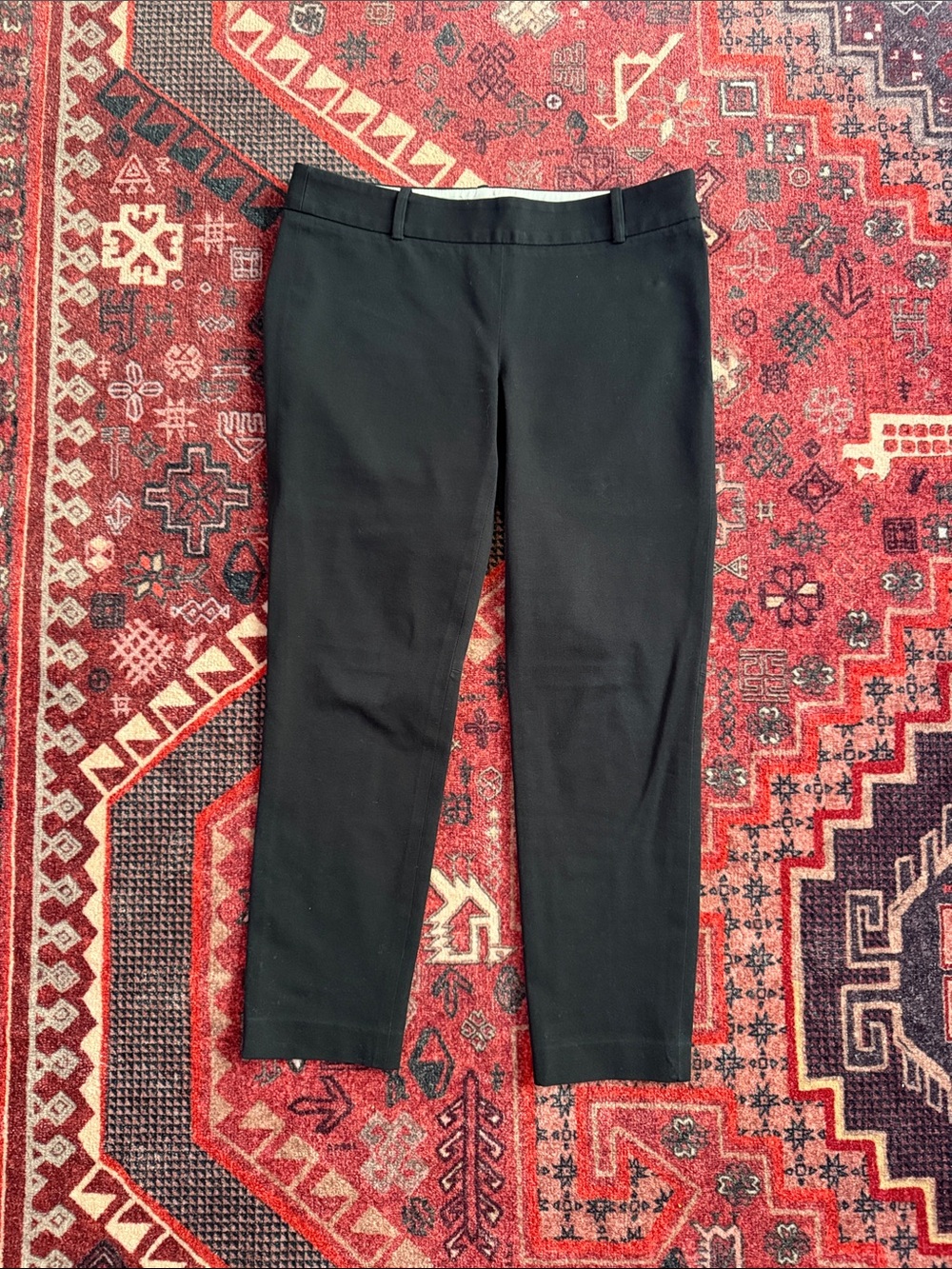 J. Crew Black Cropped Slim Ankle Pants